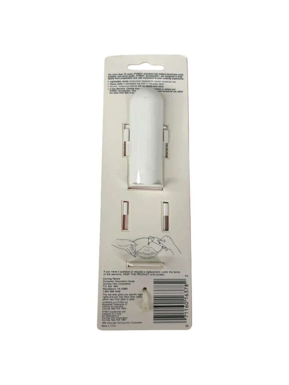 New Pyrex Adjustable Measuring Tablespoon &‎ Teaspoon Set White Dry Ingredients